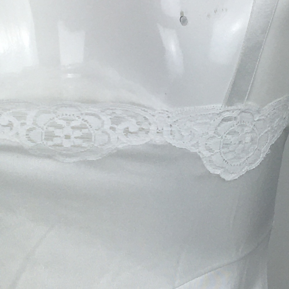 Vintage White Full Slip dress FRENCH MAID - Picture 7 of 16